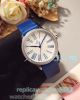 Omega Replica De Ville Tresor Ladies Watch White Dial Blue Leather Strap_th.jpg